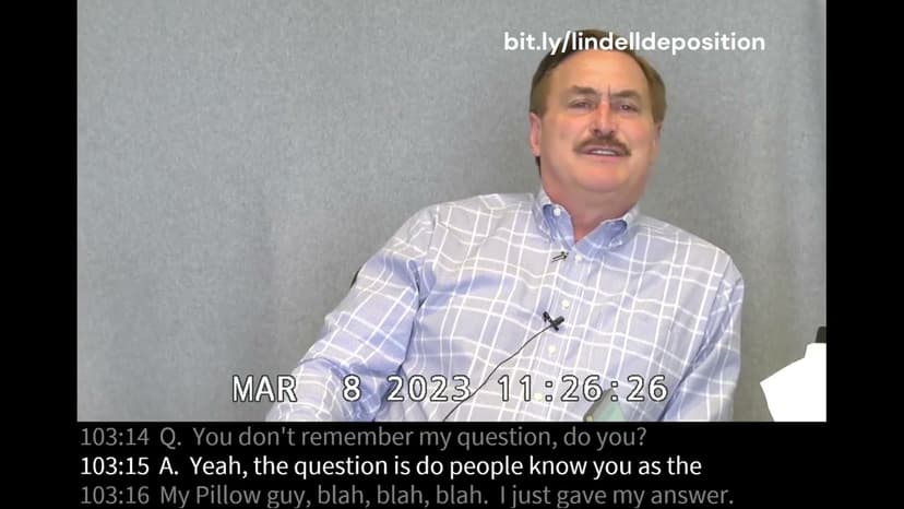 MyPillow CEO Mike Lindell in a 2023 Deposition for Eric Coomer Dominion Defamation