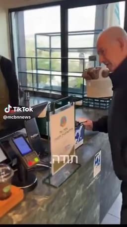 BREAKING: Netanyahu posts a video ordering coffee with five fingers, proving he’s very much alive. pic.twitter.com/twZcAdW7KB