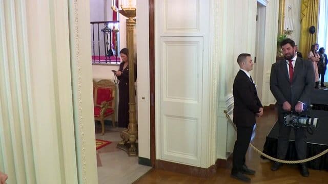 It seems the White House may have uploaded that video unintentionally. It's now been made private.But I downloaded it, so here's the full WH feed of the Easter lunch earlier today. Trump does sound a bit more candid here than he does in front of reporters. https://t.co/PicD2aCH4e pic.twitter.com/sqPjqur0cc