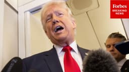 BREAKING NEWS: President Trump Holds Gaggle Aboard Air Force One As Iran War Intensifies